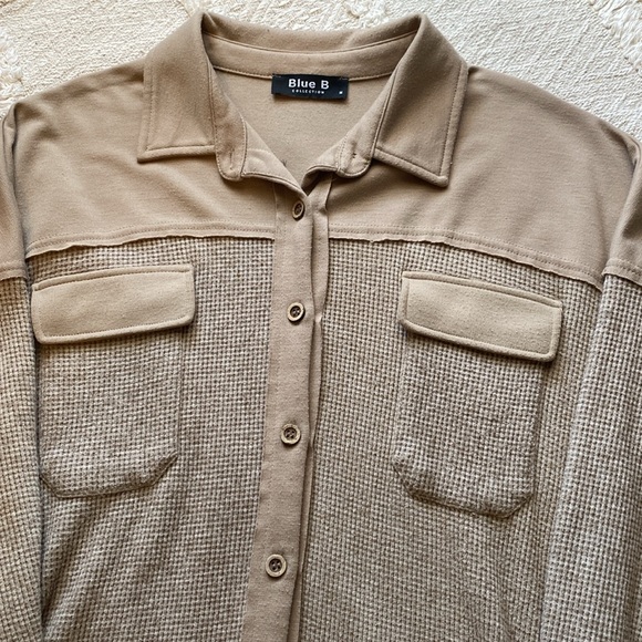 Blue B Tan Button-Up Shirt - Picture 3 of 3